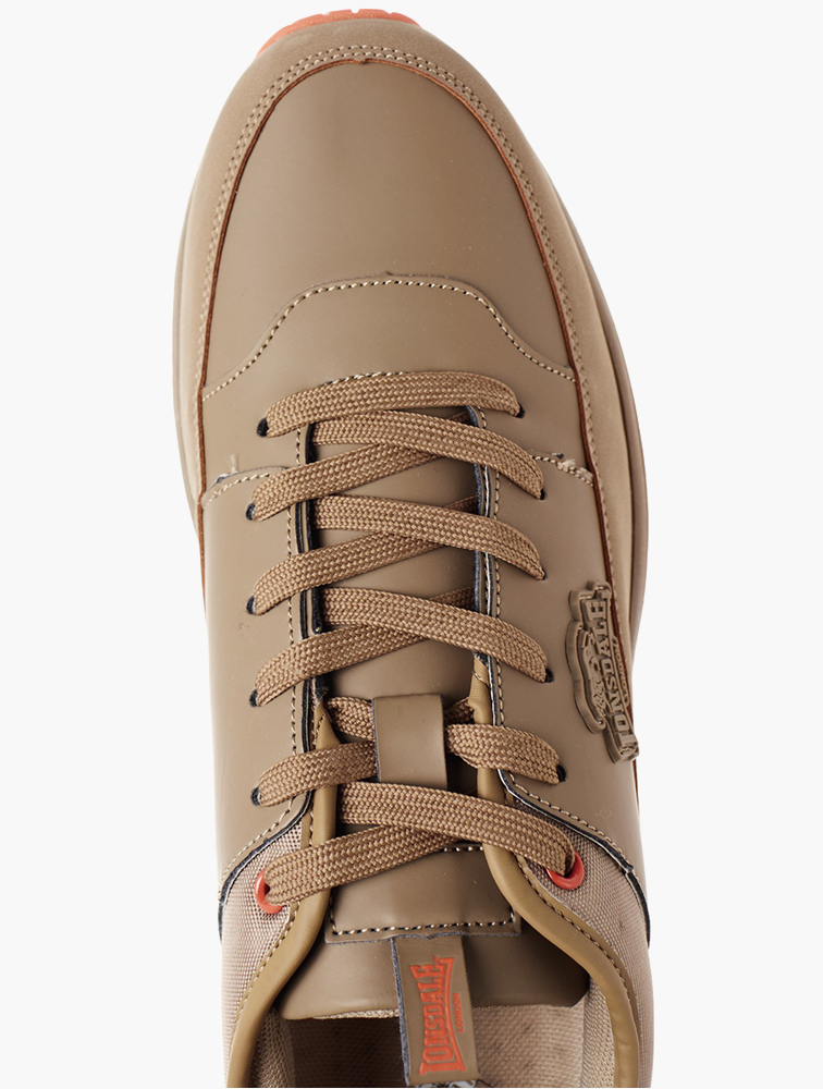MyRunway | Shop Lonsdale Brown Lace-Up Sneakers for Men from